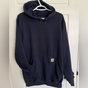 Carhartt Medium loose fit Hoodie in Navy blue